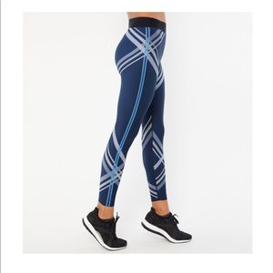 Ultra High Contrail Legging Blue Metallic